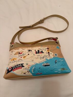 Spartina Texas Map Crossbody Bag
